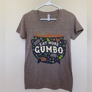 Eat More Gumbo tee shirt Size M